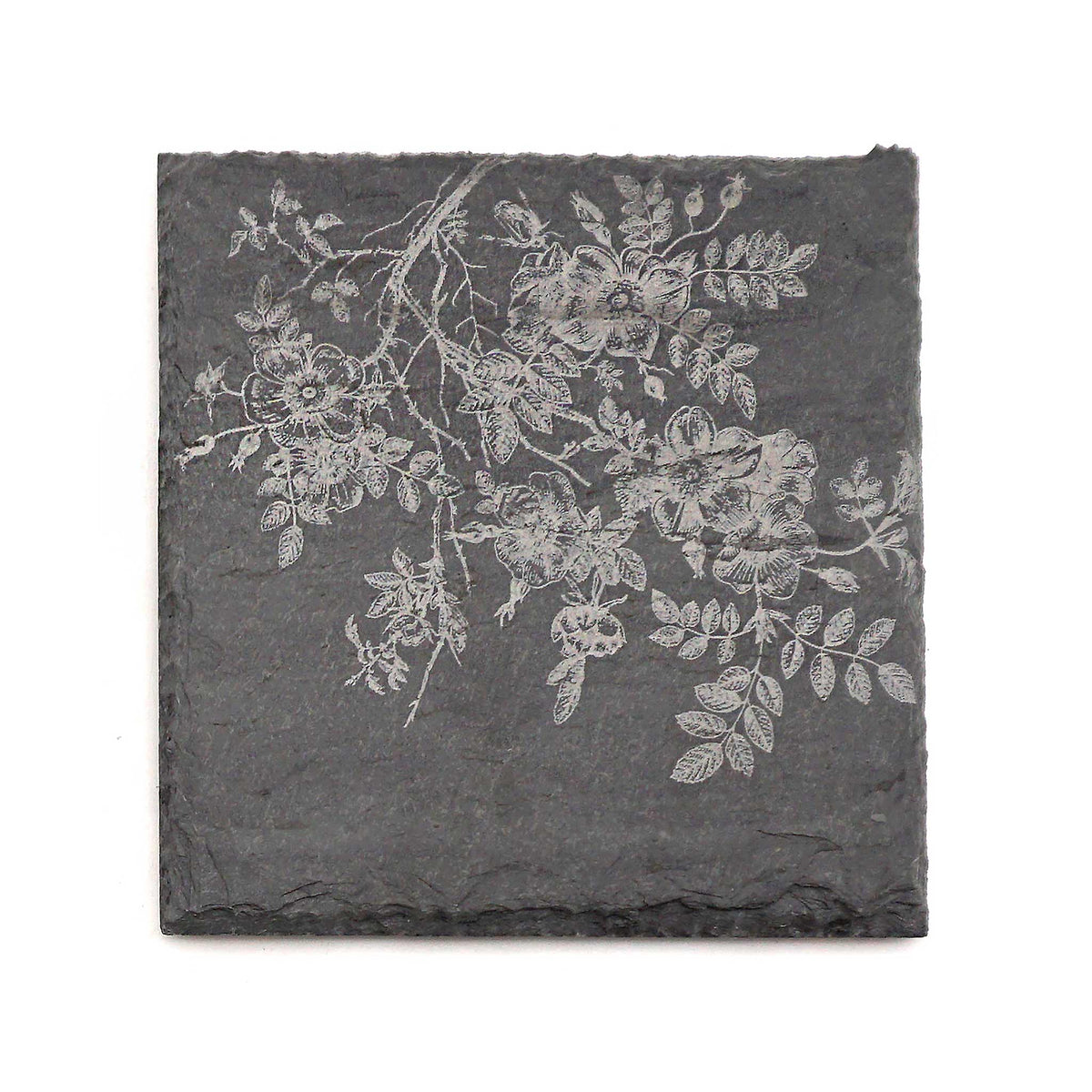 Slate Coasters-Wild Roses- Set of 4