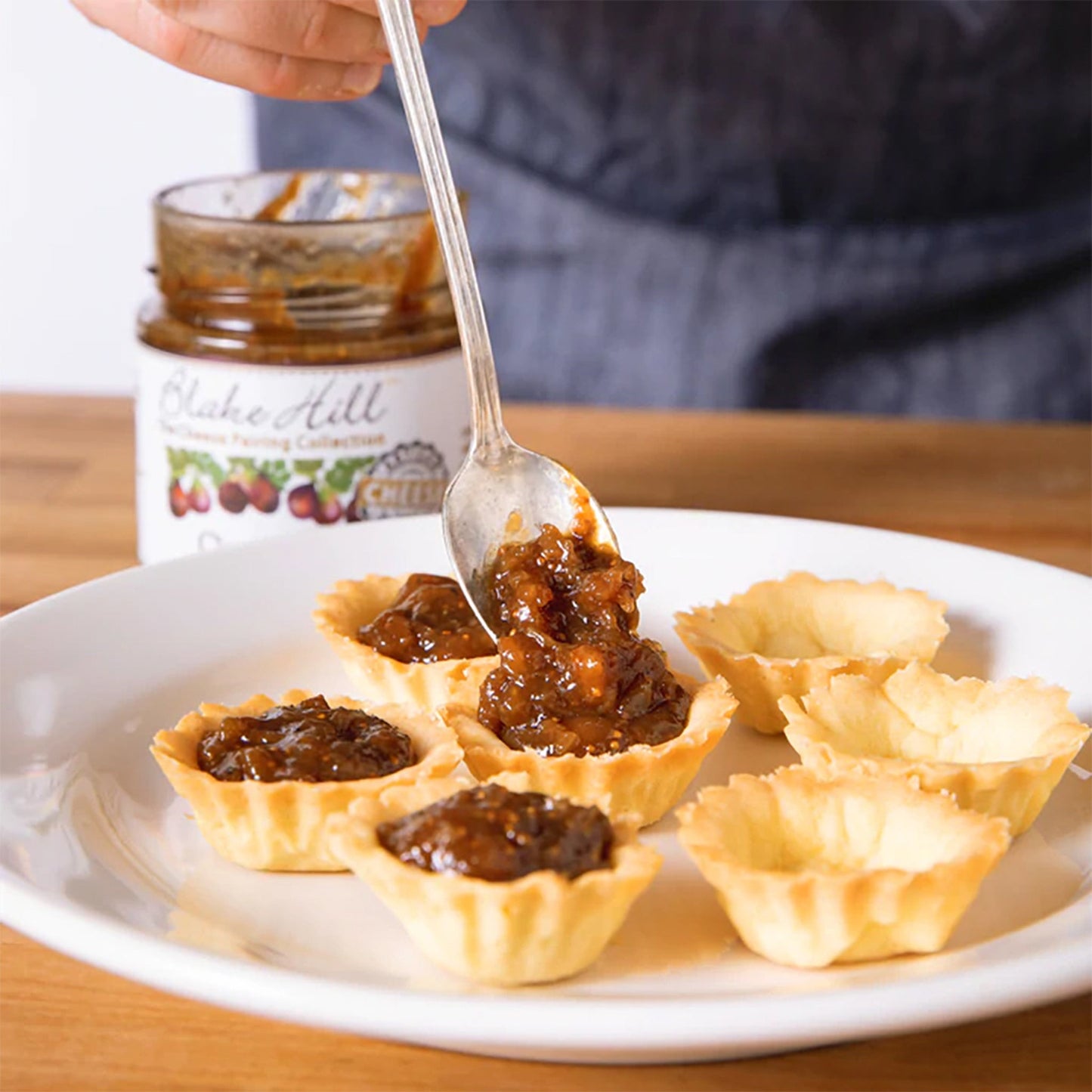 Blake Hill Classic Fig with Pear & Honey Preserves in phyllo cups.