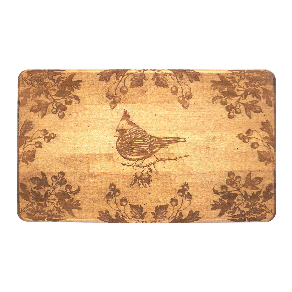 Laura Zindel Maple Artisan Serving Board - Cardinal