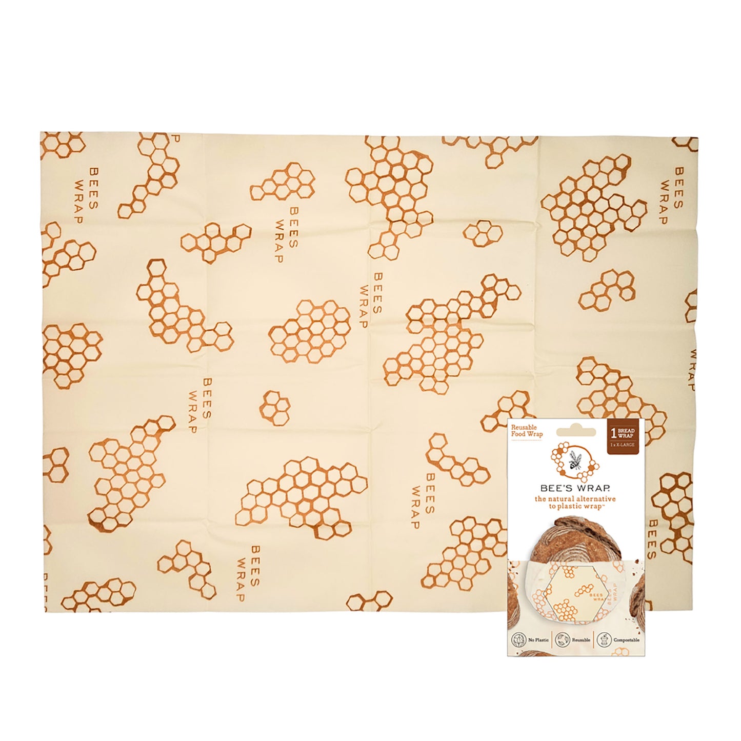 Bee's Wrap Bread Wrap-Honeycomb