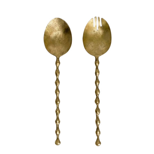 Elora Brass Serving Set of 2