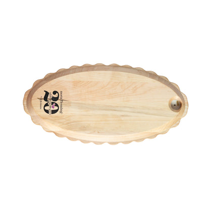 Nora Fleming Maple Scalloped Anniversary Tray-Retired