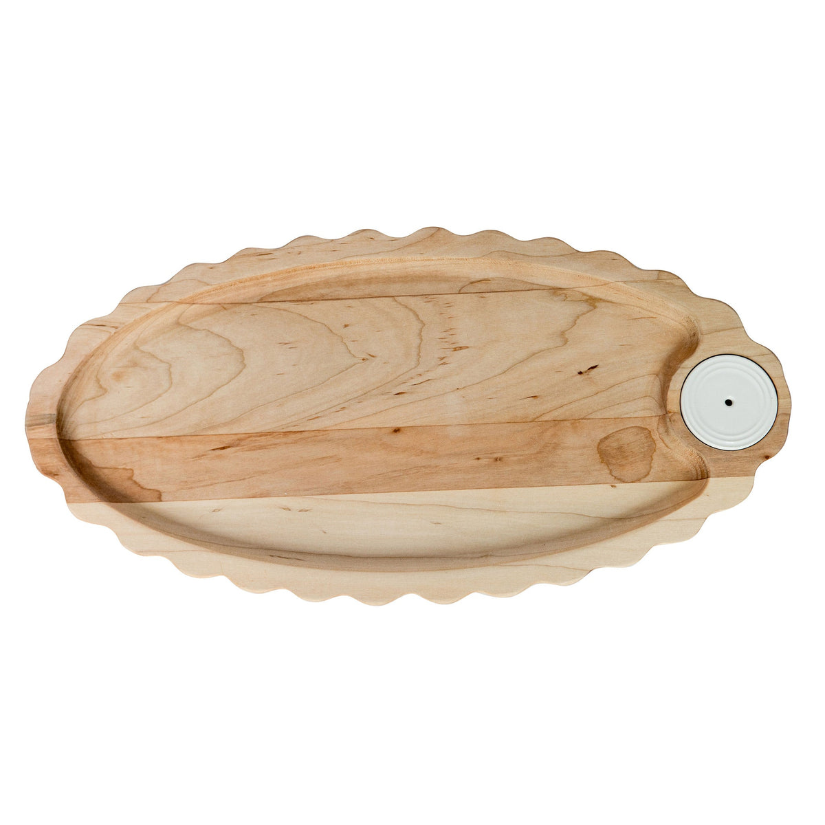 Nora Fleming Maple Scalloped Anniversary Tray-Retired
