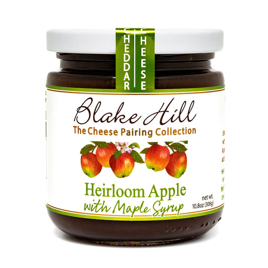 Jar of Blake Hill Heirloom Apple with Maple Syrup on a white background